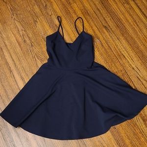 Windsor navy blue flare dress